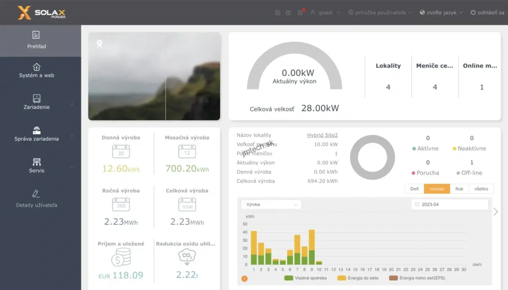 Trojfázový hybridný menič Solax G4 X3-Hybrid-8.0-D, CT, Wifi 3.0