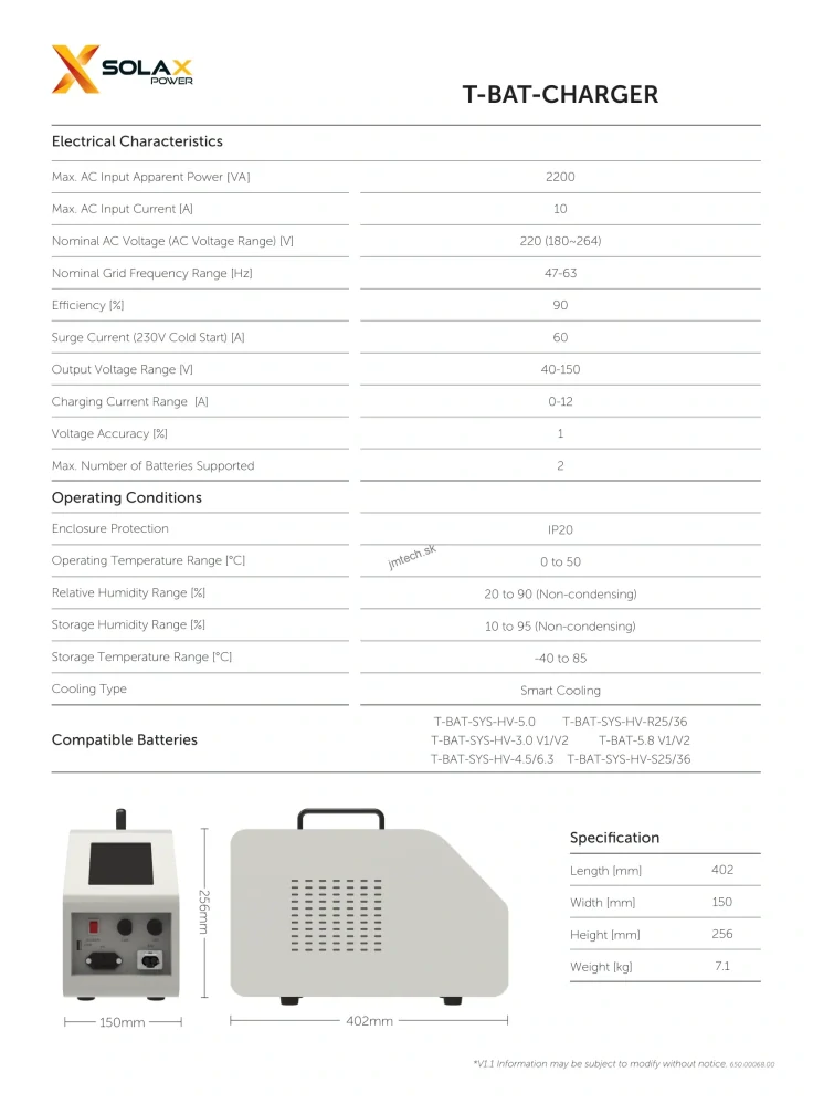 Solax Triple BAT Charger
