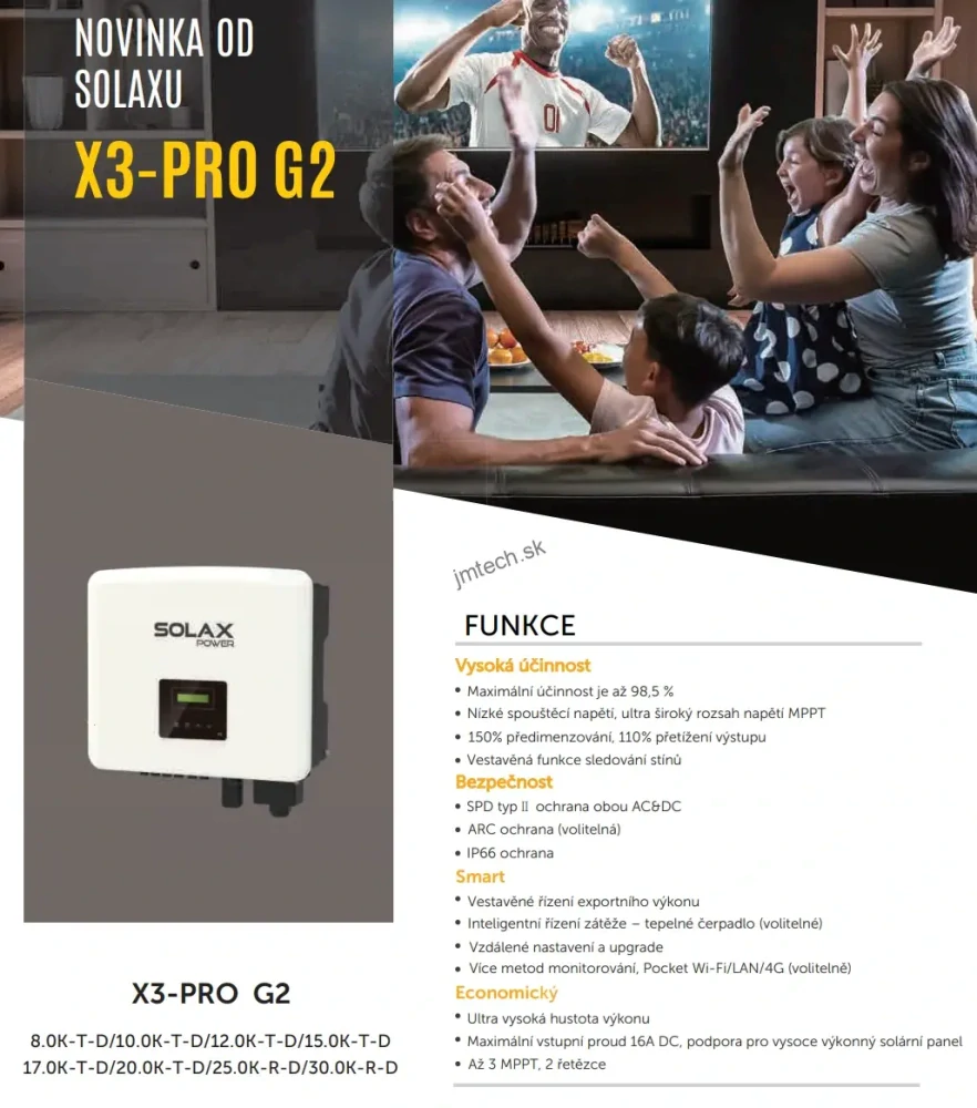 Trojfázový menič SolaX X3-PRO-8K-G2 WiFi 3.0