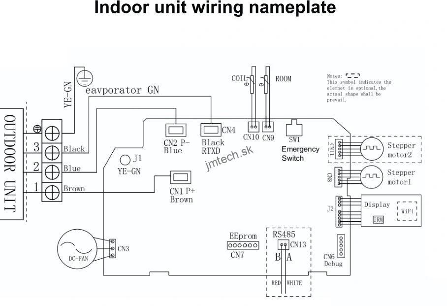 DEYE Hybridná AC/DC Solárna Multi-Split klimatizácia, 12kW vnútorná jednotka