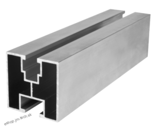 Montážny profil H 40x40 M8/M10 2,4m pre šesťhranné skrutky