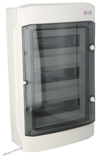 Rozvodnica plastová ETI 36M povrchová IP65 priehľ. dvere 1500VDC