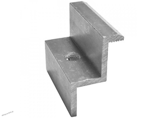 Koncová svorka panela 30mm, strieborna