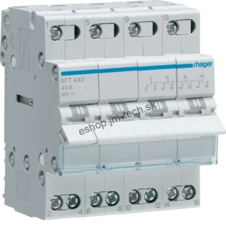Hager prepínač siete SFT 440 4pol 40A