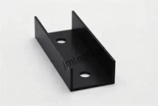 Čierna spojka montážneho profilu 40x40 mm