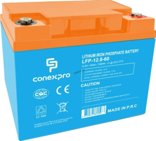 Conexpro batéria LiFePO4, 12.8V, 60Ah, Smart BMS, Bluetooth