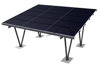 Carport pre 2 autá hliníkový RAL7016 antracit