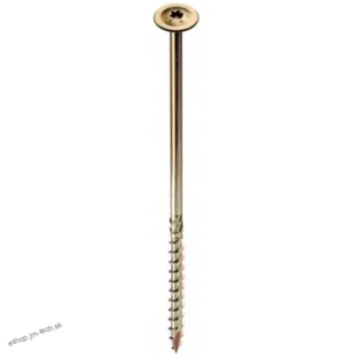 Tesársky vrut s hlavou, 6x80mm,  Pozink